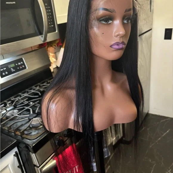 Black Straight Lace Front Wig - Women Hair - Picture 5 of 7